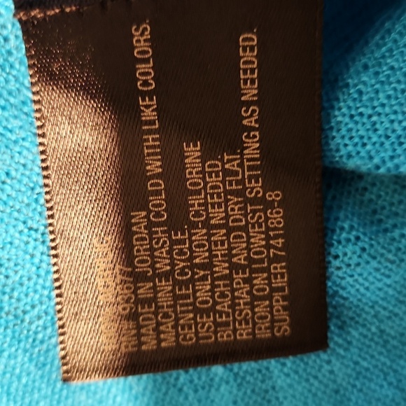 Worthington Vibrant Blue Women's Long Sleeve Open Front Cardigan LP - Picture 7 of 8